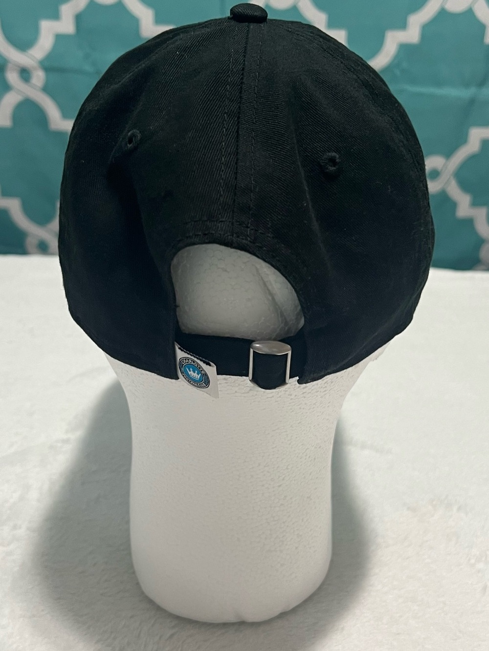 New Era Charlotte Football Club Black Hat with Teal and White Logo - Picture 4 of 13